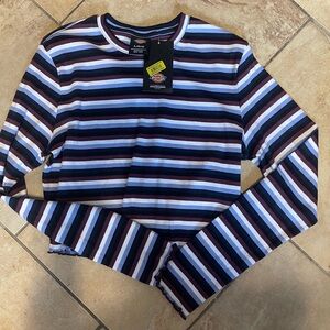 Dickies Striped long sleeve top. Size Large.